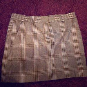 Plaid mini skirt